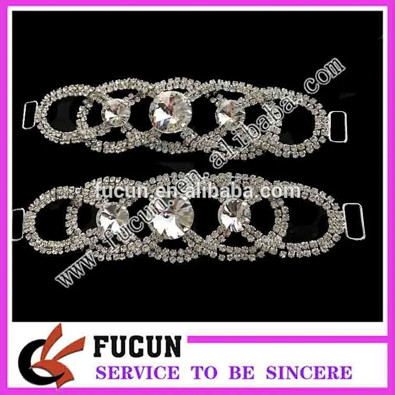 fashion high quality metal rhinestone bikini connector