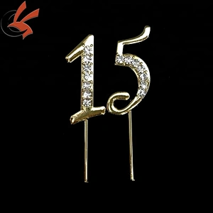 Number 1 2 3 4 5 6 7 8 9 0 3.5cm height Birthday Number Cake Topper