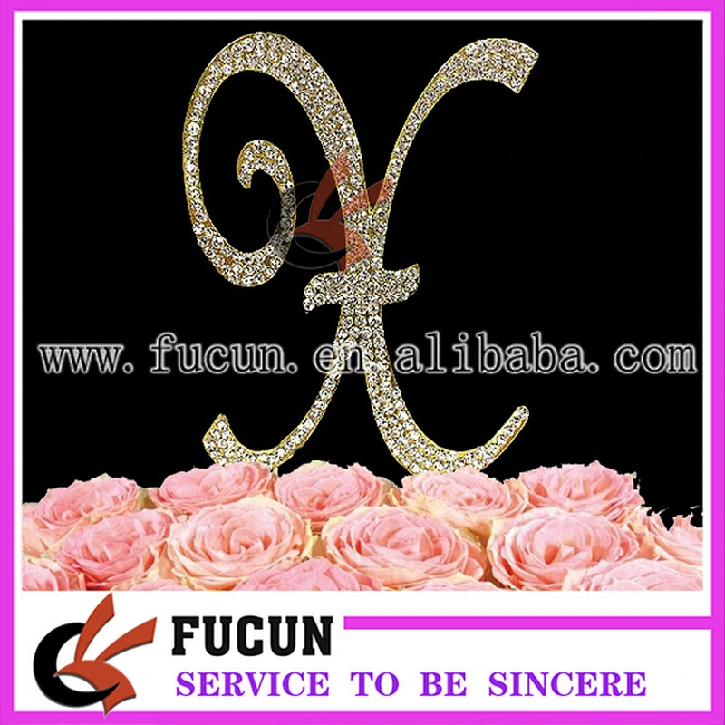 Hot Sale Frozen Wedding Favors Rhinestone Cake Toppers For Wedding Decoration