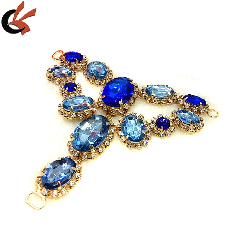 2018 new arrival fashion ladies glass shoe buckle accessories