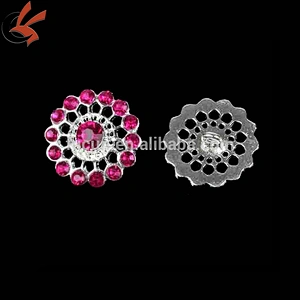 Silver Plated Rhinestone Small Flower Bouquet Wedding Party Brooch Pin