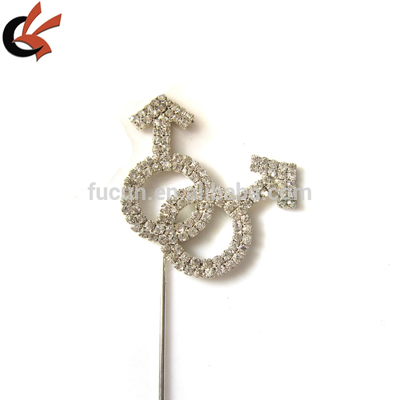 China Factory High Quality custom Rhinestone Cake Topper