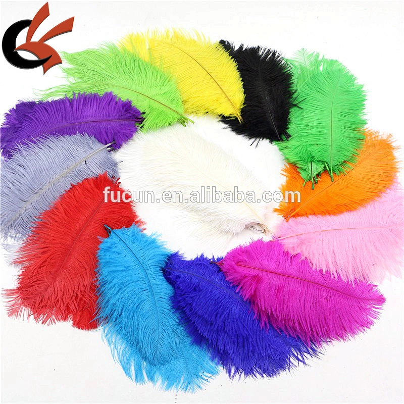 White Ostrich Feather Wedding Performance Decoration