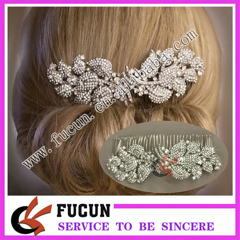 Hot sale Bridal crystal headpiece diamante wedding hair comb