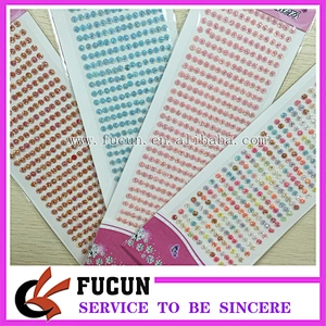 custom acrylic rhinestone jewel sticker long strip self adhesive pearls and rhinestone stickers