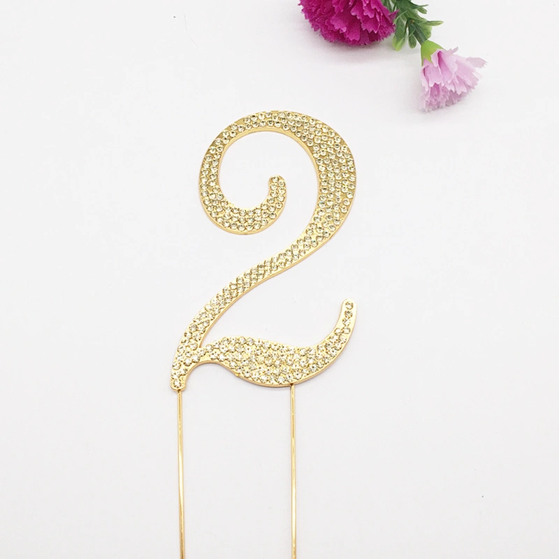 gorgeous wedding invitations gold diamante cake numbers topper for wedding decorations
