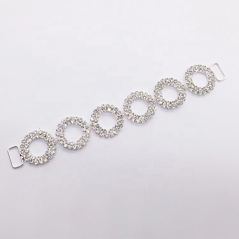 Crystal Bikini Round Circular Design Rhinestone Bikini Connector