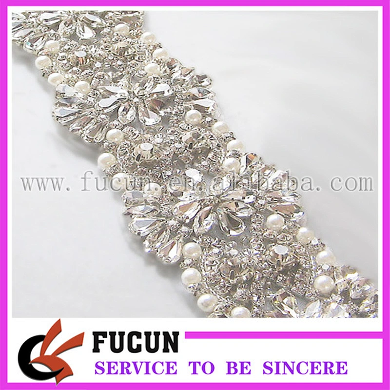 new arrival beaded crystal rhinestone trimming sash
