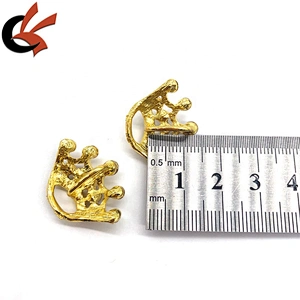 Hot Sale Small gold crown buckle slider tiara crystal buckles