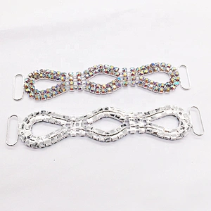 Customize bling rhinestone ab designs women crystal pave bikini connector