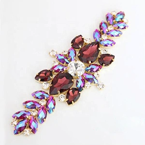 Rhinestone Sewing Accessories Flatback Bridal Rhinestone Appliques For Wedding Dresses Decorations