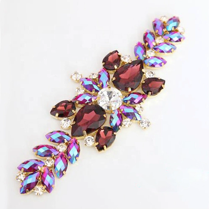 Rhinestone Sewing Accessories Flatback Bridal Rhinestone Appliques For Wedding Dresses Decorations