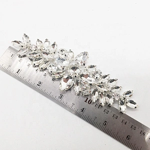 fashion latest design blingbling crystal engagement wedding jewelry rhinestone applique