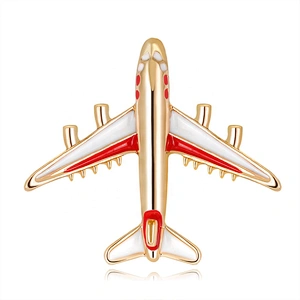 New Fashion High Quality Drip Oil Airplane Brooch