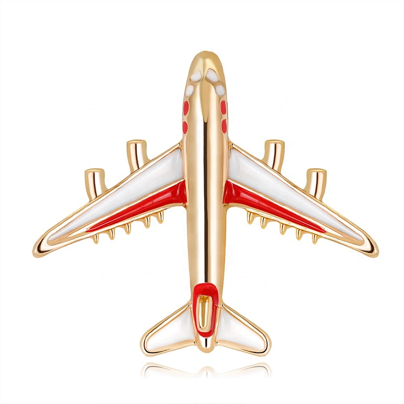 New Fashion High Quality Drip Oil Airplane Brooch
