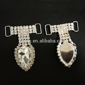2019 Large Drop Glass Rhinestone Bikini Buckle For Swimsuit Decorations