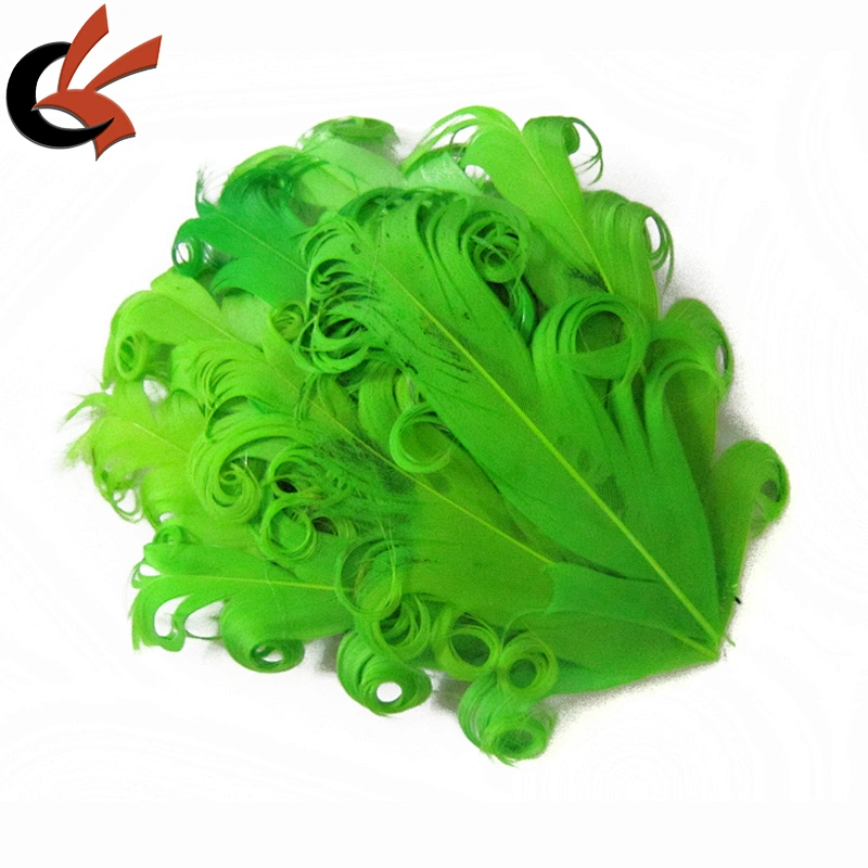 Solid Color Nagorie Curly Goose Feather Pads for Hairband