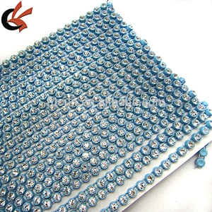 Rhinestone Trimming Sew on with Plastic cup base Plastic Trim Glass Stone