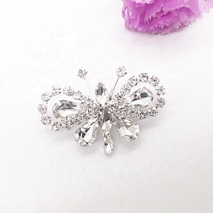 custom elegant butterfly saree pins insect design rhinestone brooch pin
