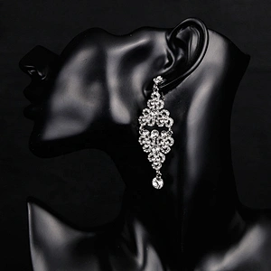 2019 fashion rhinestone jewellery crystal rhinestone ladies earrings