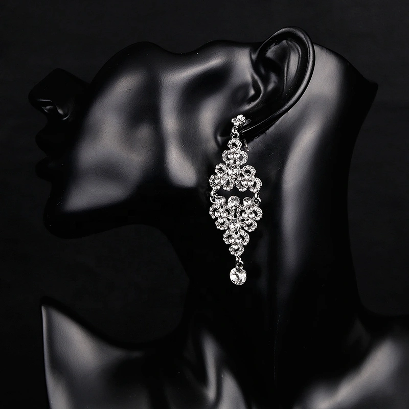 2019 fashion rhinestone jewellery crystal rhinestone ladies earrings
