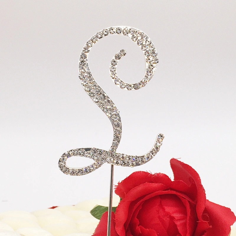 Crystal Personalized Monogram Wedding Alphabet Birthday Cake Topper wholesale