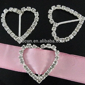Diamante Invitations Card Various Size Rhinestone Buckle For Crystal Slider Ribbon