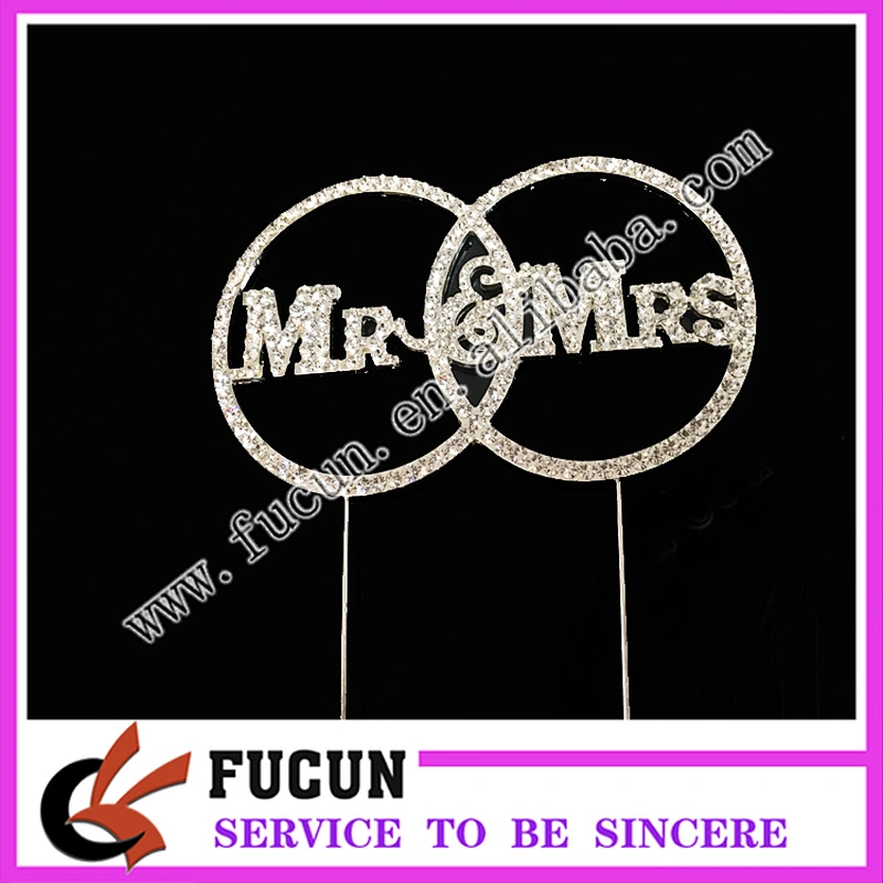 wholesale super wedding table centerpieces rhinestone cake topper wedding 9*15cm
