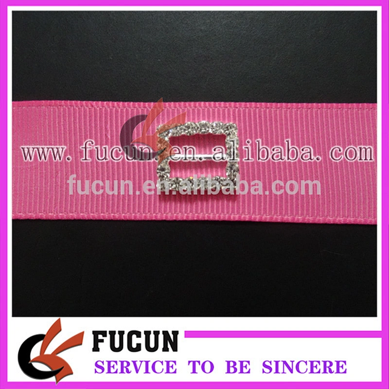 Customized wedding mini buckles/ small ribbon rhinestone buckles