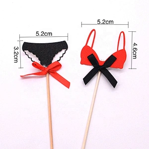 Cupcake toppers sexy girls bikini picks cake topper picks for happy birthday decoration
