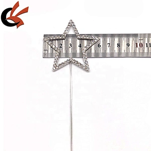 Various Size Star shape bling crystal rhinestone cake topper
