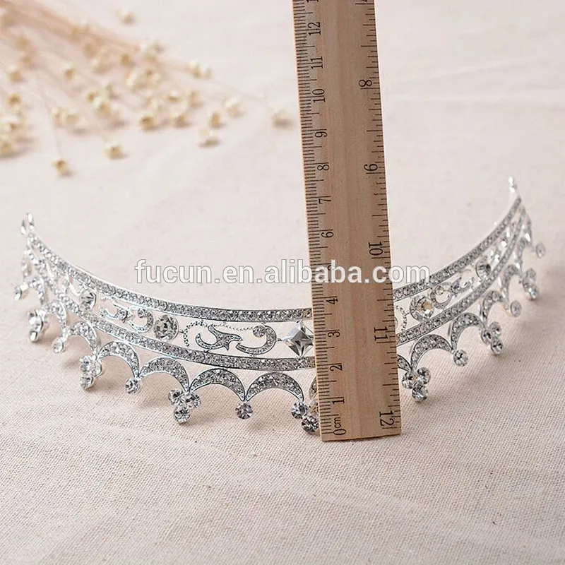 Best selling Fashion crystal rhinestone alloy bridal head crown