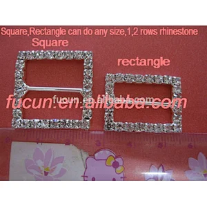 10mm oval shape rhinestone slider buckles