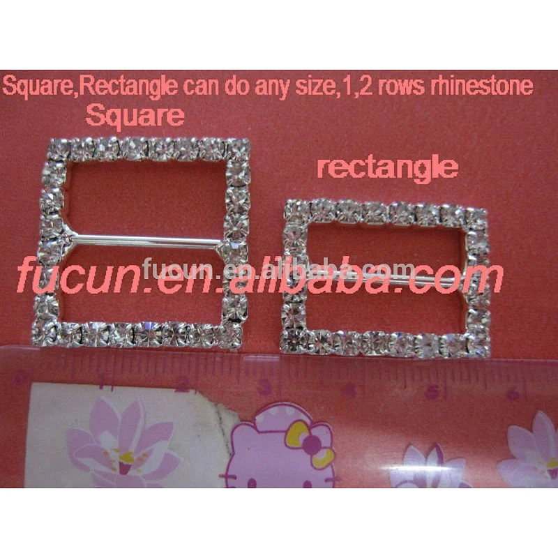 10mm oval shape rhinestone slider buckles