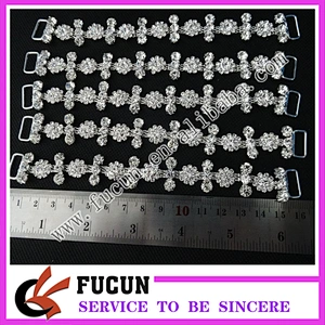Flower Czech Crystal Rhinestone Trim Rhinestone Connector