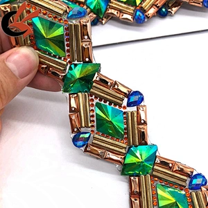 Shoes Garment Decoration New Hotfix Rhinestone tape Trim Crystal Mesh Strass Chain