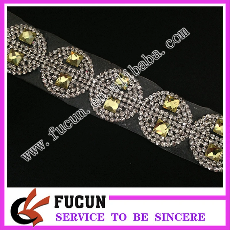 Iron-on chaton reel crystal diamante bling ribbon burlesque corset party dress