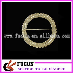 double rows round rhinestone slider buckles for belt decoration