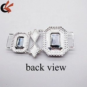 2019 new products purple rhinestone Metal bikini connectors