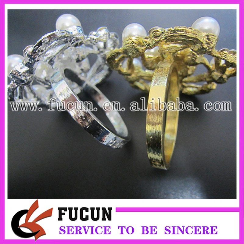Wholesale cheap bulk recyclable dinner table ornament make wedding napkin rings