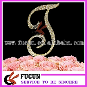 Gold Or Silver Frozen Wedding Favors Rhinestone Cake Toppers For Cake Decoration