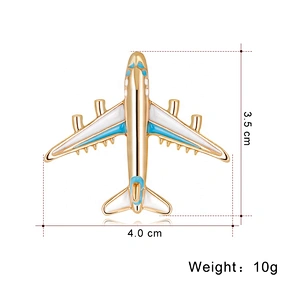 New Fashion High Quality Drip Oil Airplane Brooch