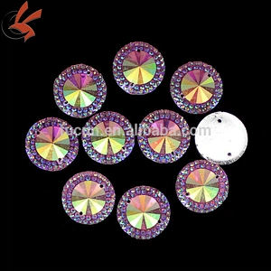 Sparkly Glitter Flatback Round 12mm Faux Resin Stones