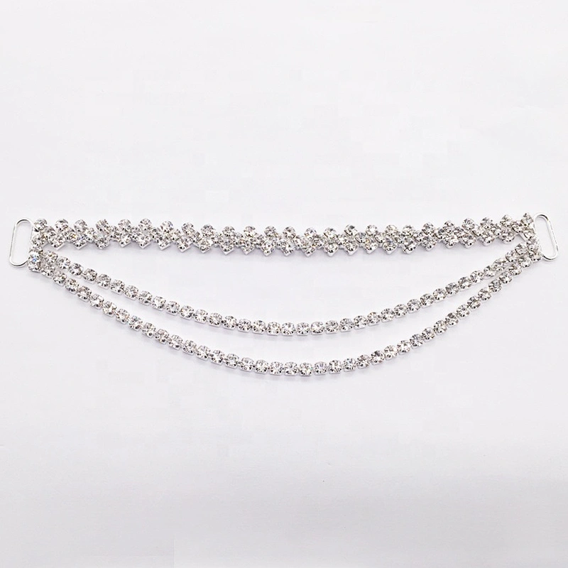 Factory Wholesale Swimwear Accessories Rhinestone Pendant Crystal Bikini Connector