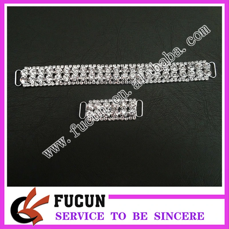 wholesale crystal rhinestone closure clasp diamante connectors for swimwear