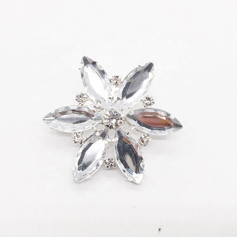Hand Made China Fashion Acrylic Stone Clear Brooch Pin