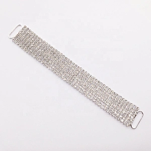 2020 new arrival style sexy lady rhinestone bikini decorative 8 rows crystal bikini connector