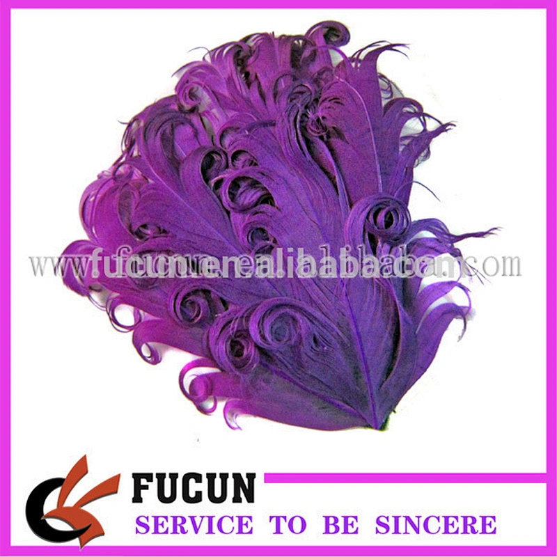 pure color hot pink color goose feather for headband