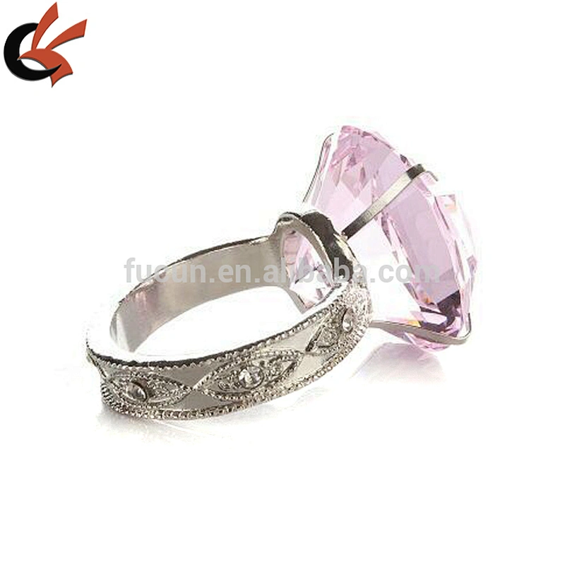 crystal diamond napkin ring for table decoration