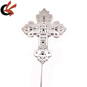 12.5x9cm large cross clear crystal wedding cake topper